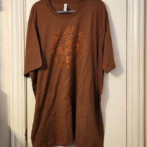 NWOT Bella Canvas Cocoa Brown Farm Fresh Pumpkin Plus Size Graphic T-Shirt  3XL